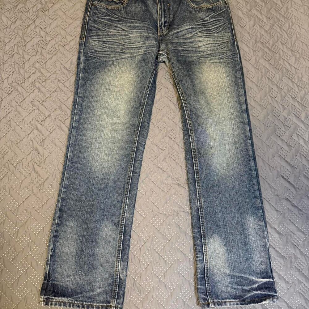 Y2K SouthPole Light wash Denim Jeans 34x32 Size Pants Skater